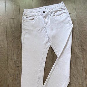 Womens White Straight Leg Jeans